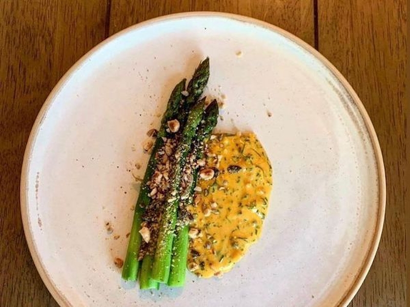 An Asparagus Dish At The Pack Horse In Hayfield Made By Rebecca Morris