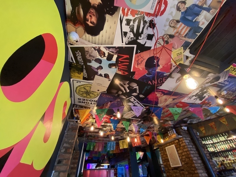 Vibrant Music Inspired Ceilings At Southside Tequila Joint In Withington Manchester