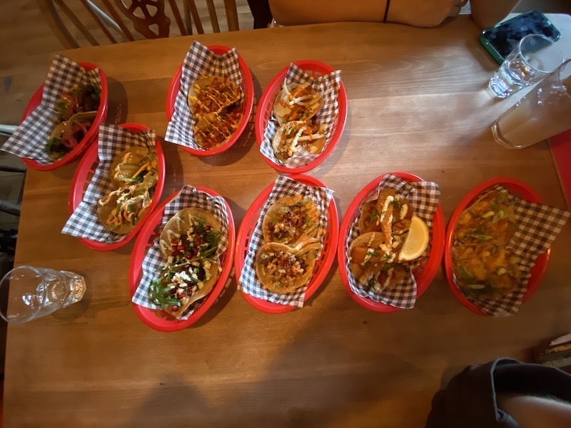 A Selection Of Tacos At Southside Tequila Joint In Withington Manchester