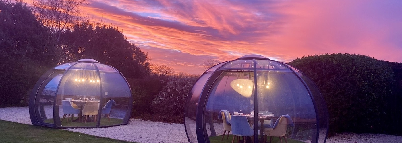 Seaham Hall Spa Hotel County Durham Dining Pods Sunset