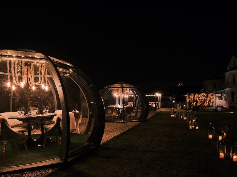 Seaham Hall Spa Hotel County Durham Dining Pods By Night