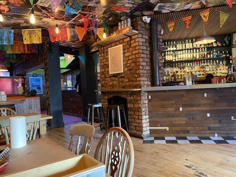 Colourful Insides Of Southside Tequila Joint In Withington Manchester