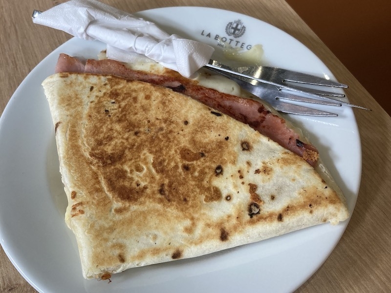 A Piadina With Ham And Cheese From La Bottega One Of The Best Things To Eat In Leeds