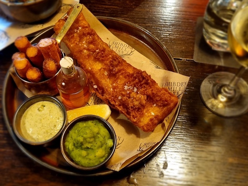 Fish And Chips From Shibden Mill In Yorkshire