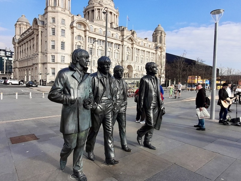 Liverpool Statues Beatles Pier Head