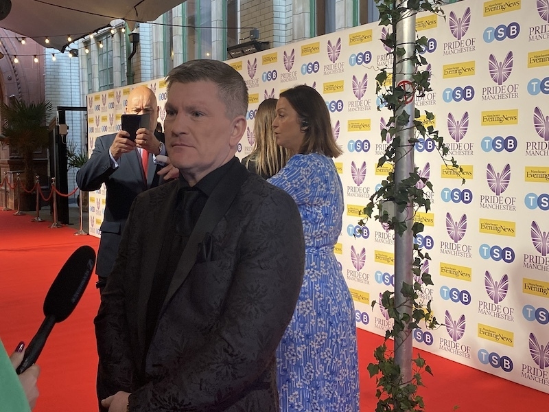 Ricky Hatton Presenter Of The Special Recognition Award Pride Of Manchester 2022