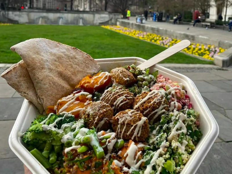 Go Falafel Salad Box Manchesters Best Salads 2022
