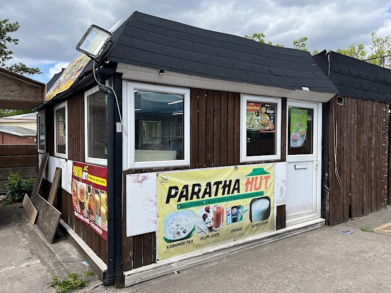 The Exterior Of Paratha Hut A Small Hidden Curry Gem Behind A Car Wash In Levenshulme