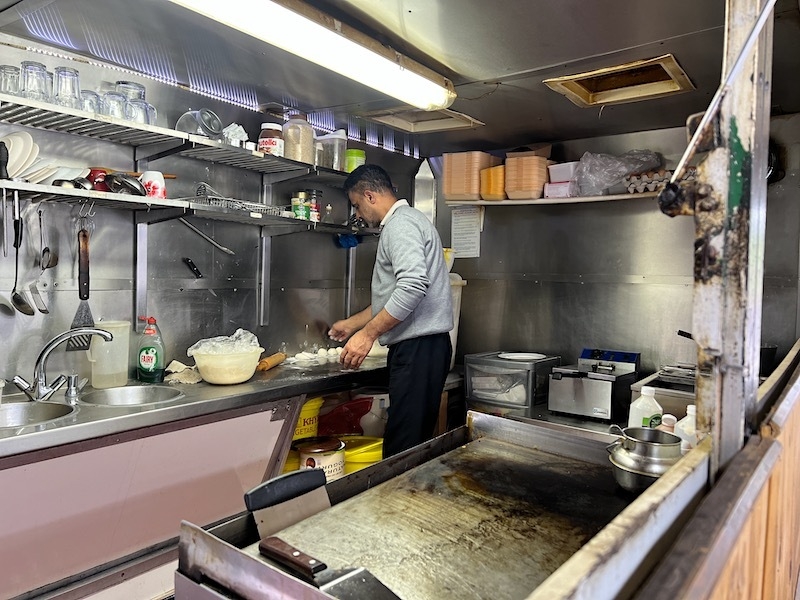Abdulmajid Cooks Parathas Fresh At Paratha Hut In Levenshulme