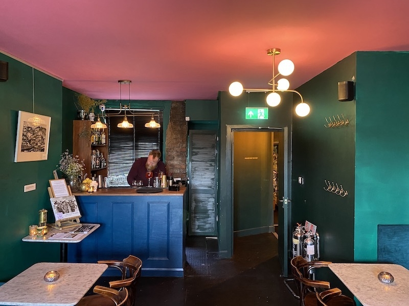 The Hidden Upstairs Bar At Wandering Palate Deli And Wine Shop In Monton Manchester