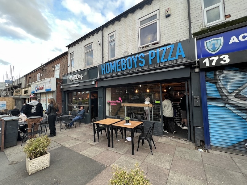 Homeboys Pizza Restaurant And Takeaway On Monton Road In Manchester
