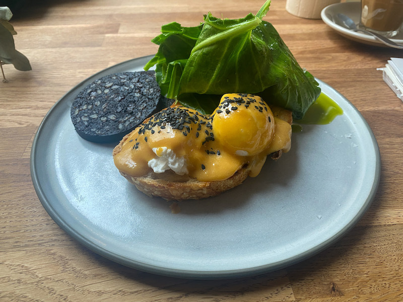 Eggs Florentine With Black Pudding At Trove In Ancoats Manchester