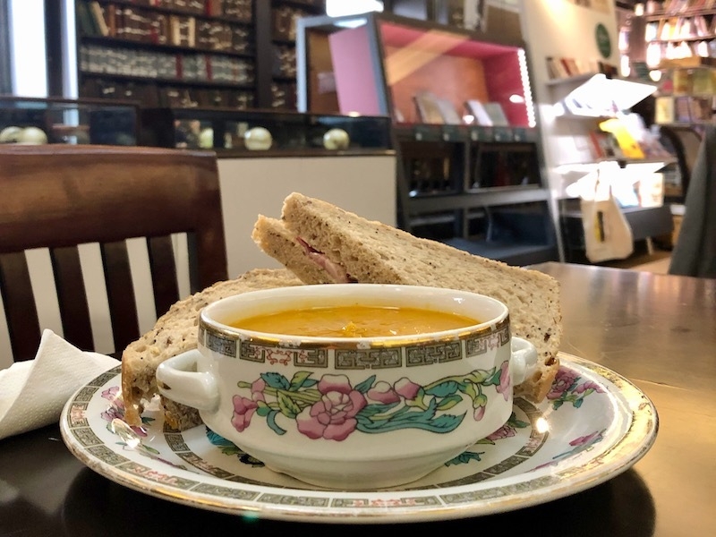 Soup And A Sandwich At The Portico Library Cafe