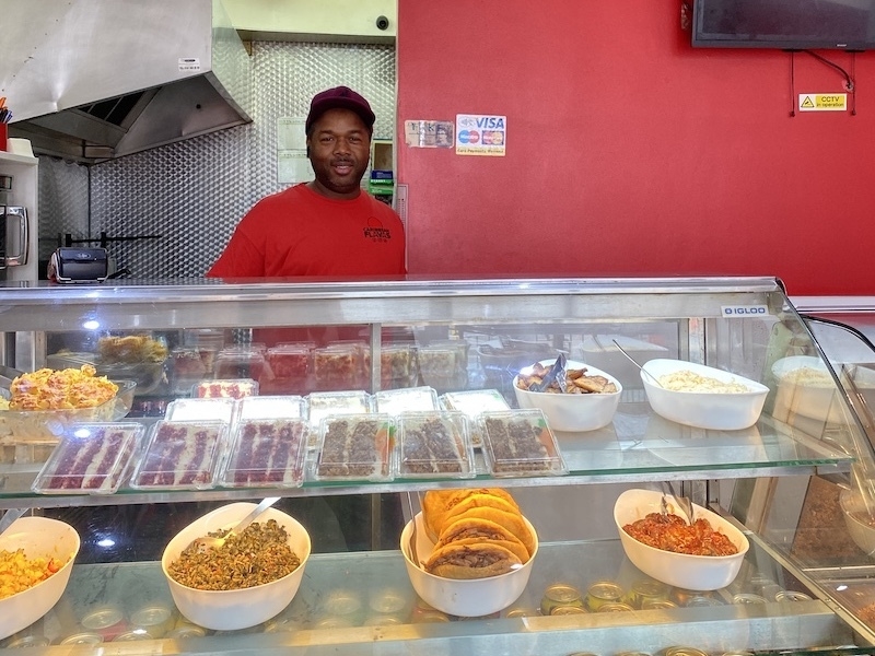 Kev The Owner Of Caribbean Flavas Takeaway In Salford Manchester