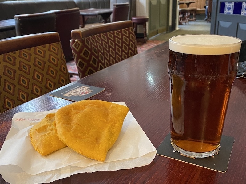 Pint And Patties In The Egerton Arms Hotel In Salford Manchester