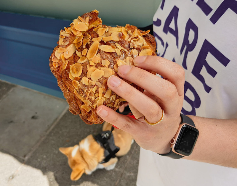 Chocolate And Almond Croissant From La Chouquette Bakery In Didsbury Village