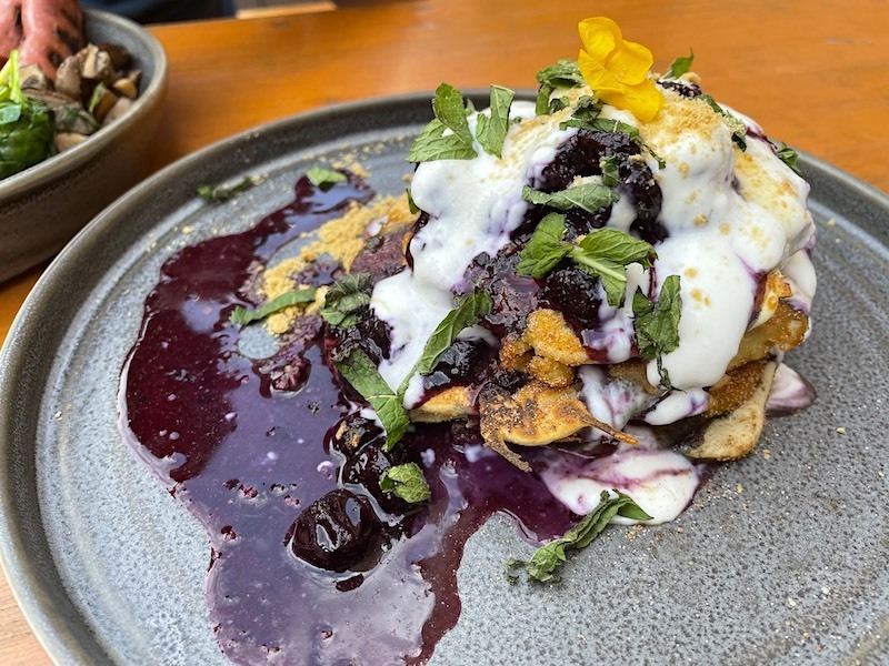 Blueberry Pancakes At Green Room Leeds
