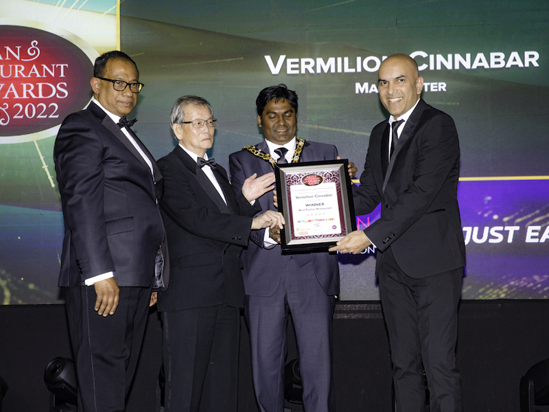 Vermilion Winning At Asian Restaurant Awards 2022