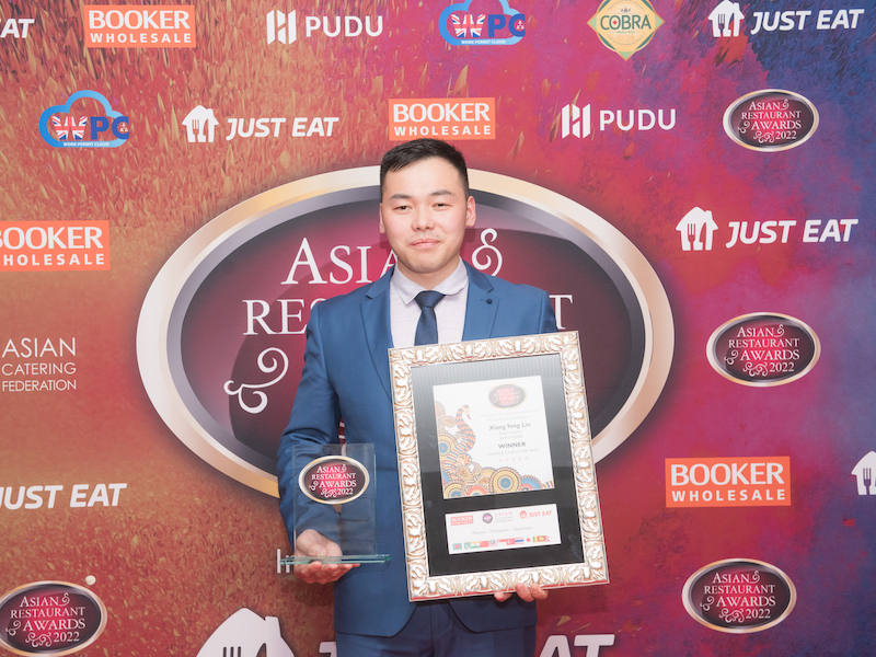 Oriential Chef Of The Year Winner Xiang Yang Liu At Asian Restaurant Awards 2022 In Manchester