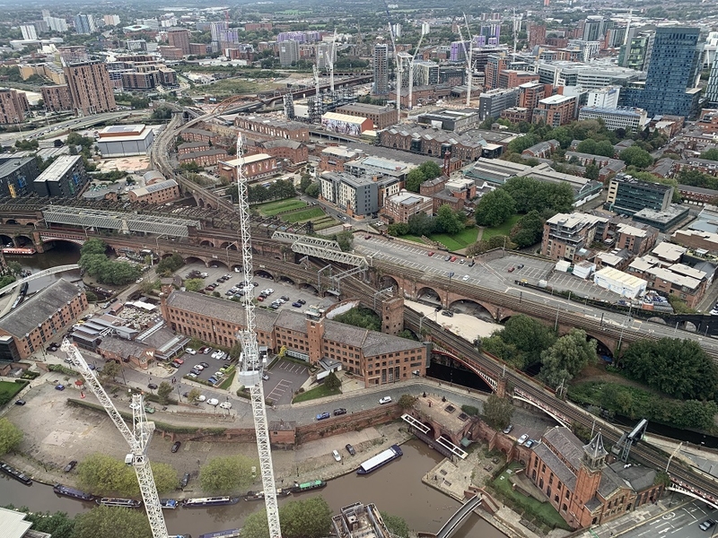 Crumbling Castlefield From Deansgate Square South Tower