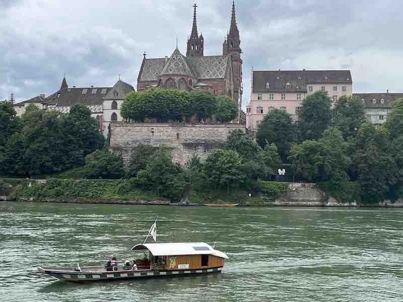 Basel Minster And Ferry