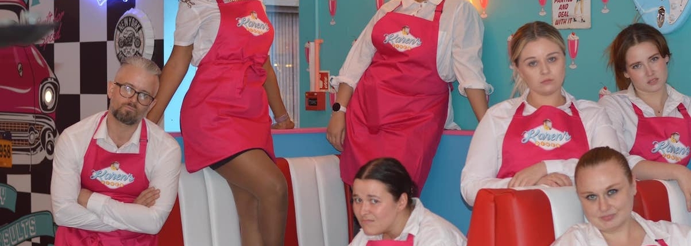 The Staff At Karens Diner In Prestwich Manchester