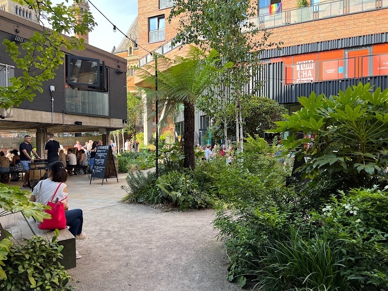 The Jungle Garden Area At Kampus Manchester On Canal Street