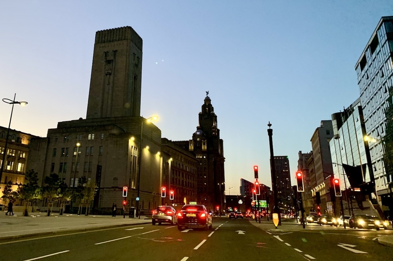 The Strand Liverpool Night Time Sunset Drivers Traffic Vma