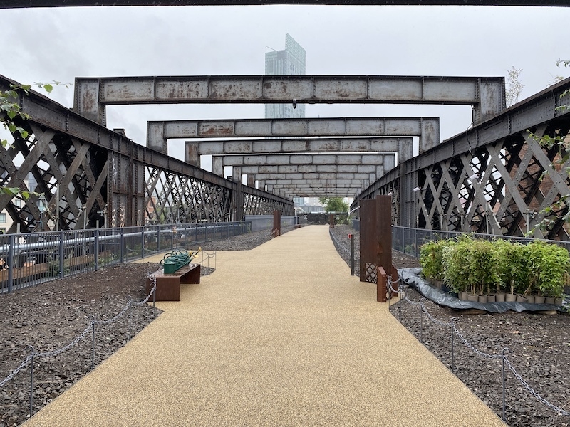 Towards Big Beetham At Castlefield Viaduct In Manchester
