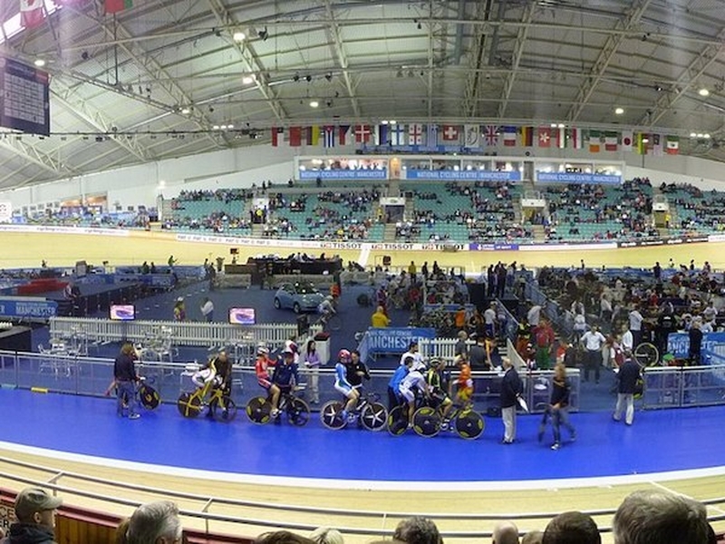 Manchester Velodrome In Sport City Manchester By Casey And Sonja Wikicommons