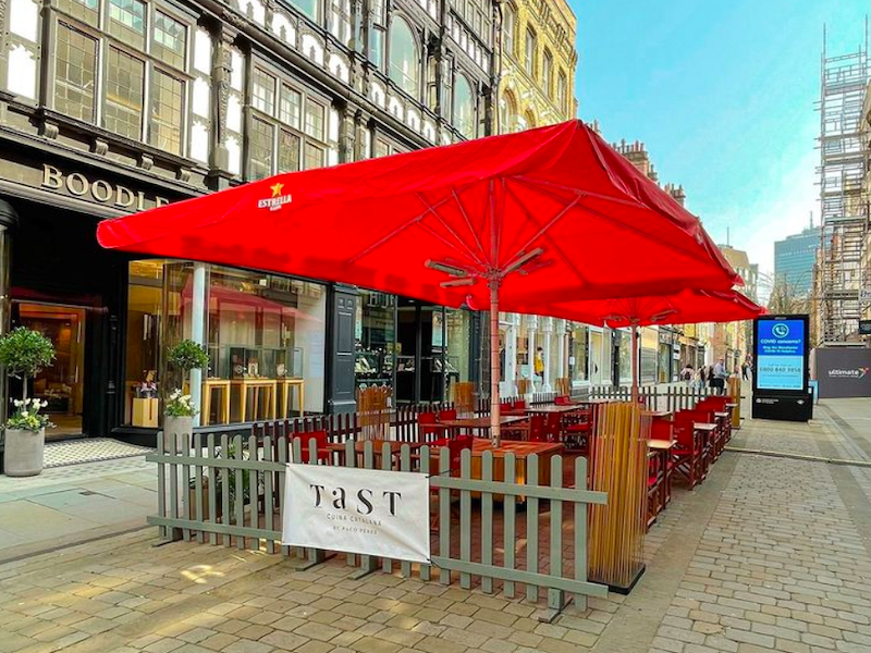Tast Outdoor Terrace On King Street Best Outdoor Terraces In Manchester 2022