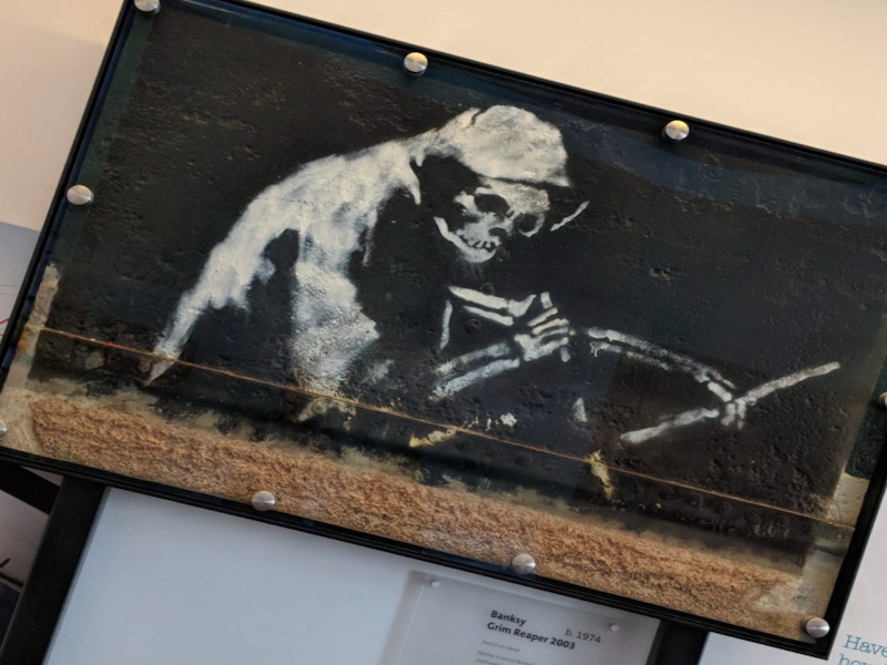 Banksy Piece In An Art Gallery In Bristol Exhibition Coming To Manchester 2022