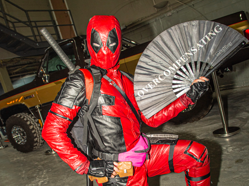 Deadpool Costume At Manchester Comic Con Manchester Bowlers Exhibition Centre 2022