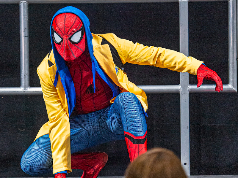 Spiderman At Manchester Comic Con 2022