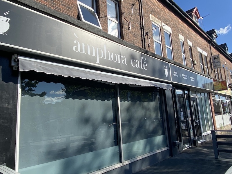 Exterior Shot Of Amphora Cafe In Sale