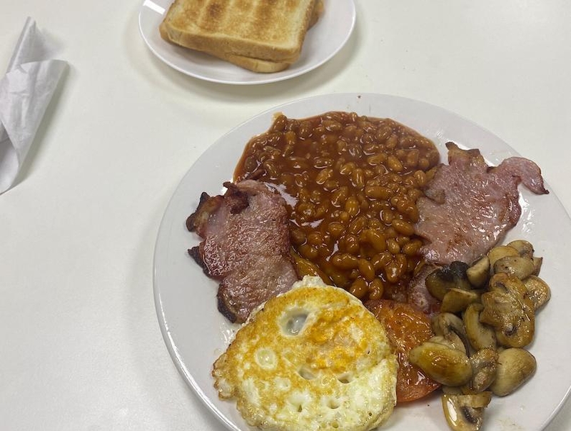 A Fry Up At Shirleys Sandwich Bar In Manchester