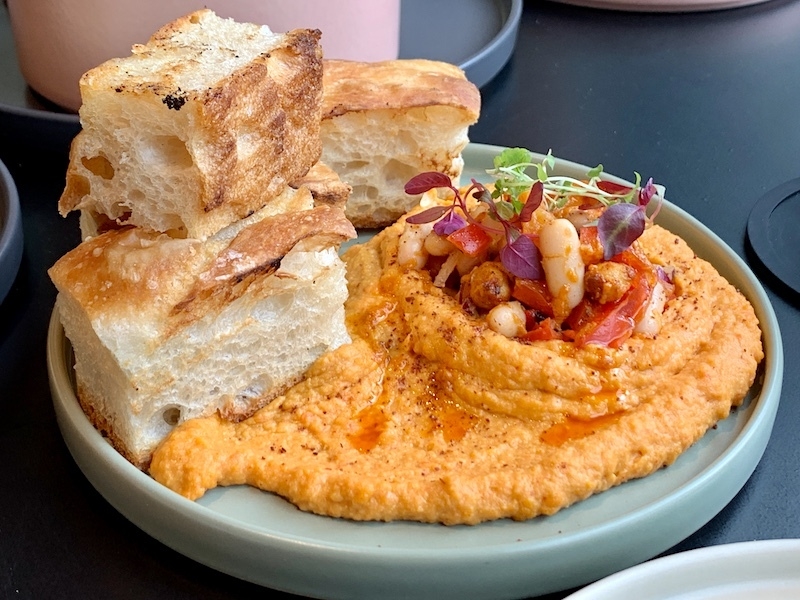 Red Pepper Hummus At The Beeswing Restaurant And Wine Bar Kampus Manchester