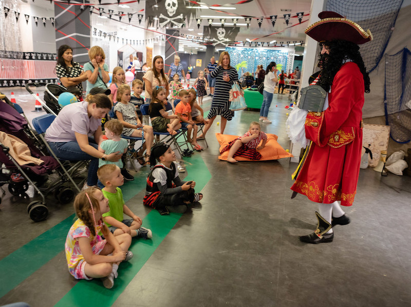 A Pirate Entertaining Children At Bolton Food Fest