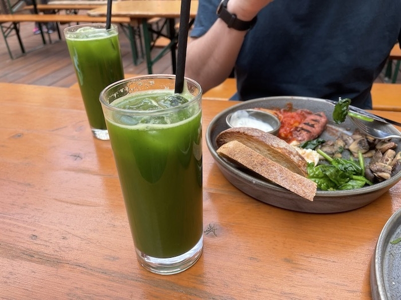Green Juice At Green Room Restaurant Leeds