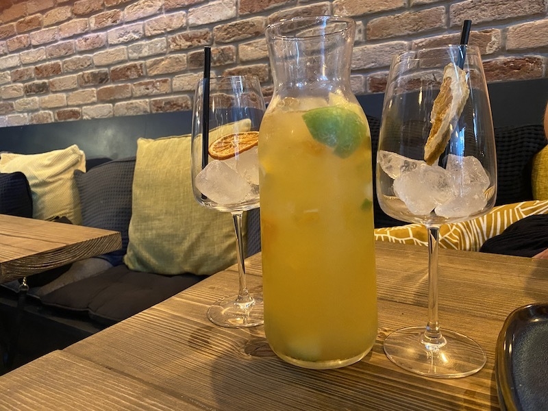 White Sangria At Petisco In Sale Manchester