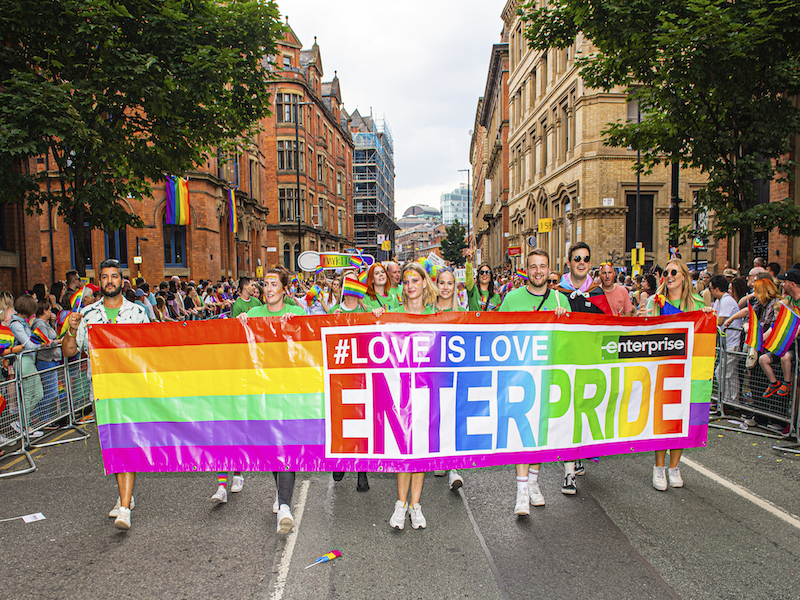 Love Is Love Enterprise Organisation Manchester Pride Parade Deansgate 2022