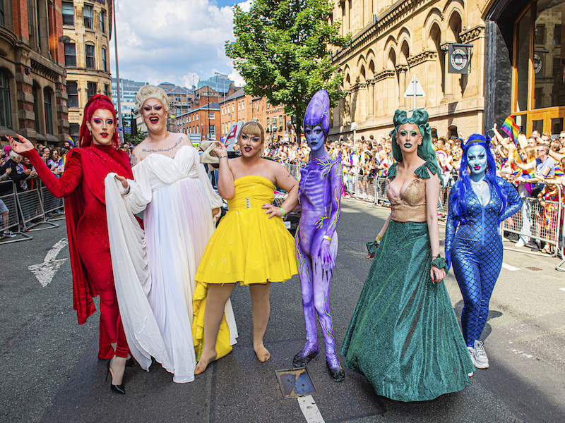 Manchester Pride Parade Deansgate 2022 Rainbow Performers