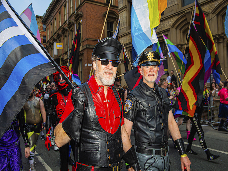 Manchester Pride Parade 2022 Deansgate Performers And Flags