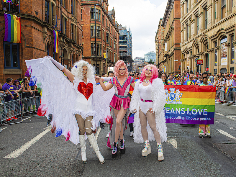 Manchester Pride Parade Performers Princess Street 2022