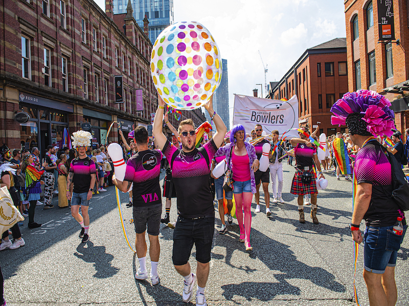 Gay City Bowlers Manchester Pride Parade Deansgate 2022