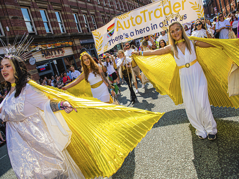 Manchester Pride Parade Golden Performers Deansgate 2022