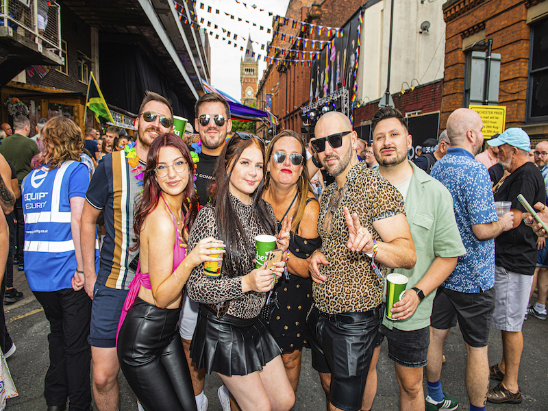 Manchester Gay Village Pride Party Canal Street 2022