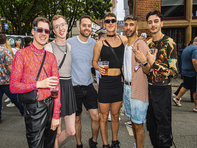 Manchester Pride Village Party Guests Canal Street 2022