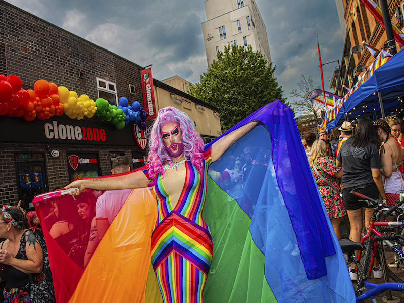 Manchester Pride Canal Street Village Party Drag Performer 2022