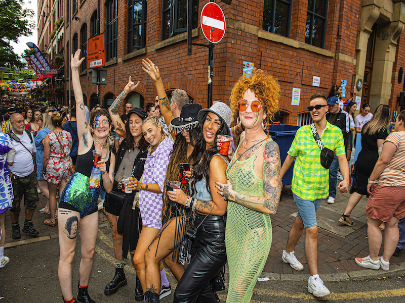 Manchester Pride Gay Village Party Canal Street 2022